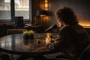 Studio voor radio podcast in Raalte